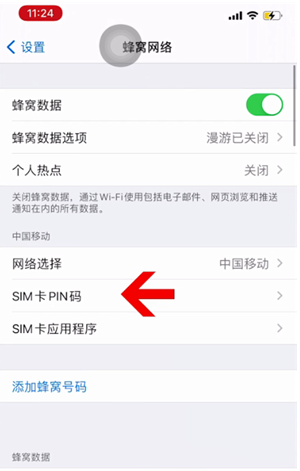 沂南苹果14维修网分享如何给iPhone14的SIM卡设置密码 