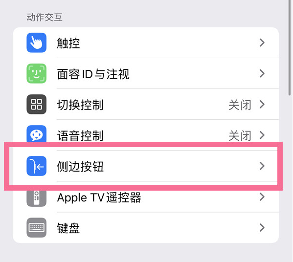 沂南苹果14维修店分享iPhone14 Plus侧键双击下载功能关闭方法 